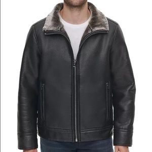 Calvin Klein Faux fur-lined Bomber Jacket